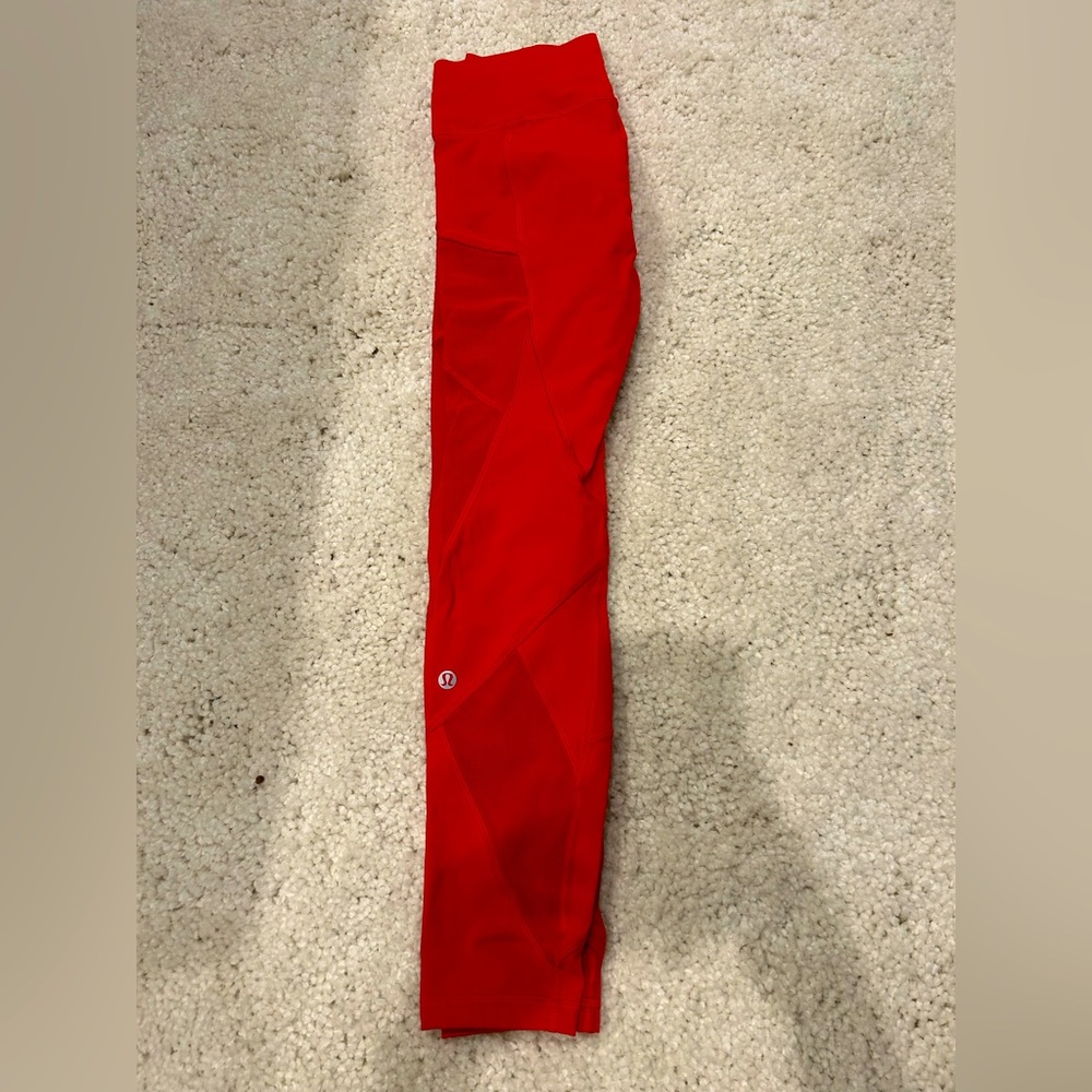 Red Lululemon Leggings